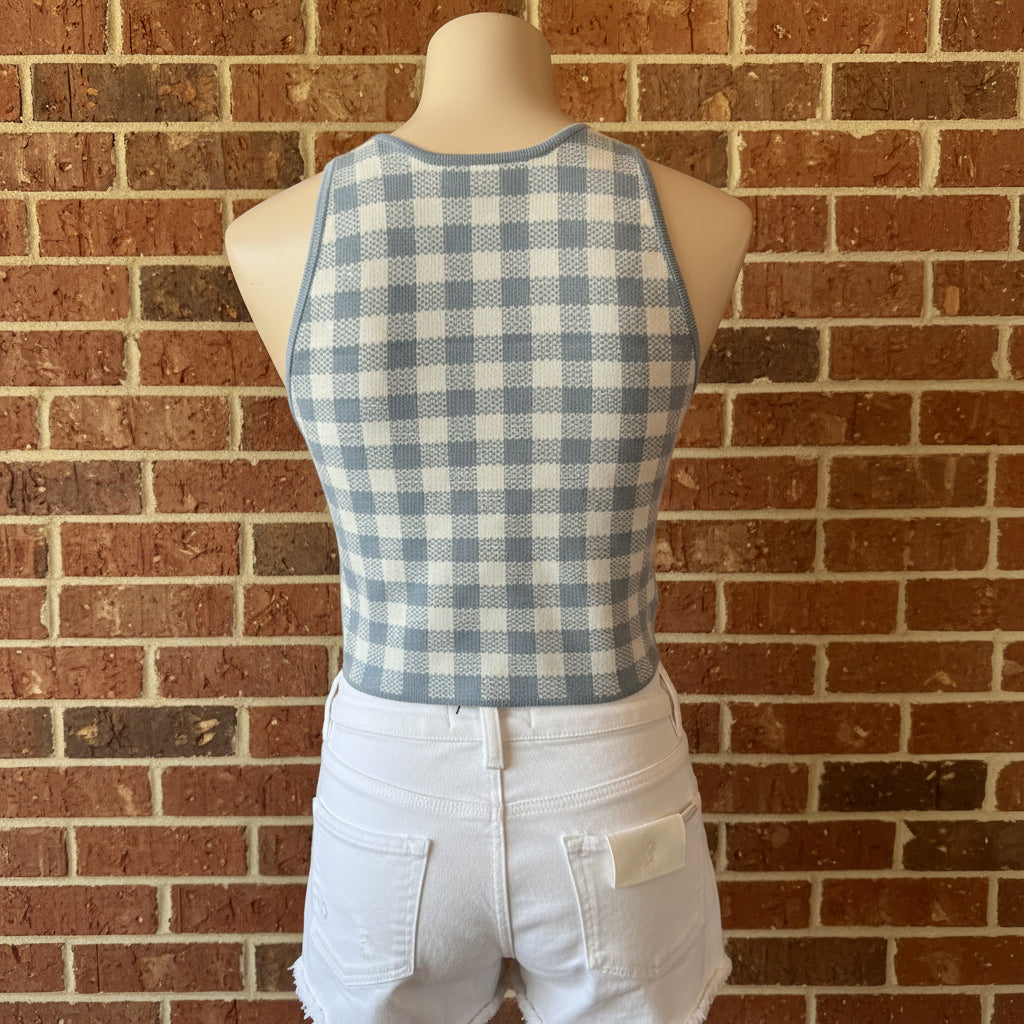 Gingham Crop Top