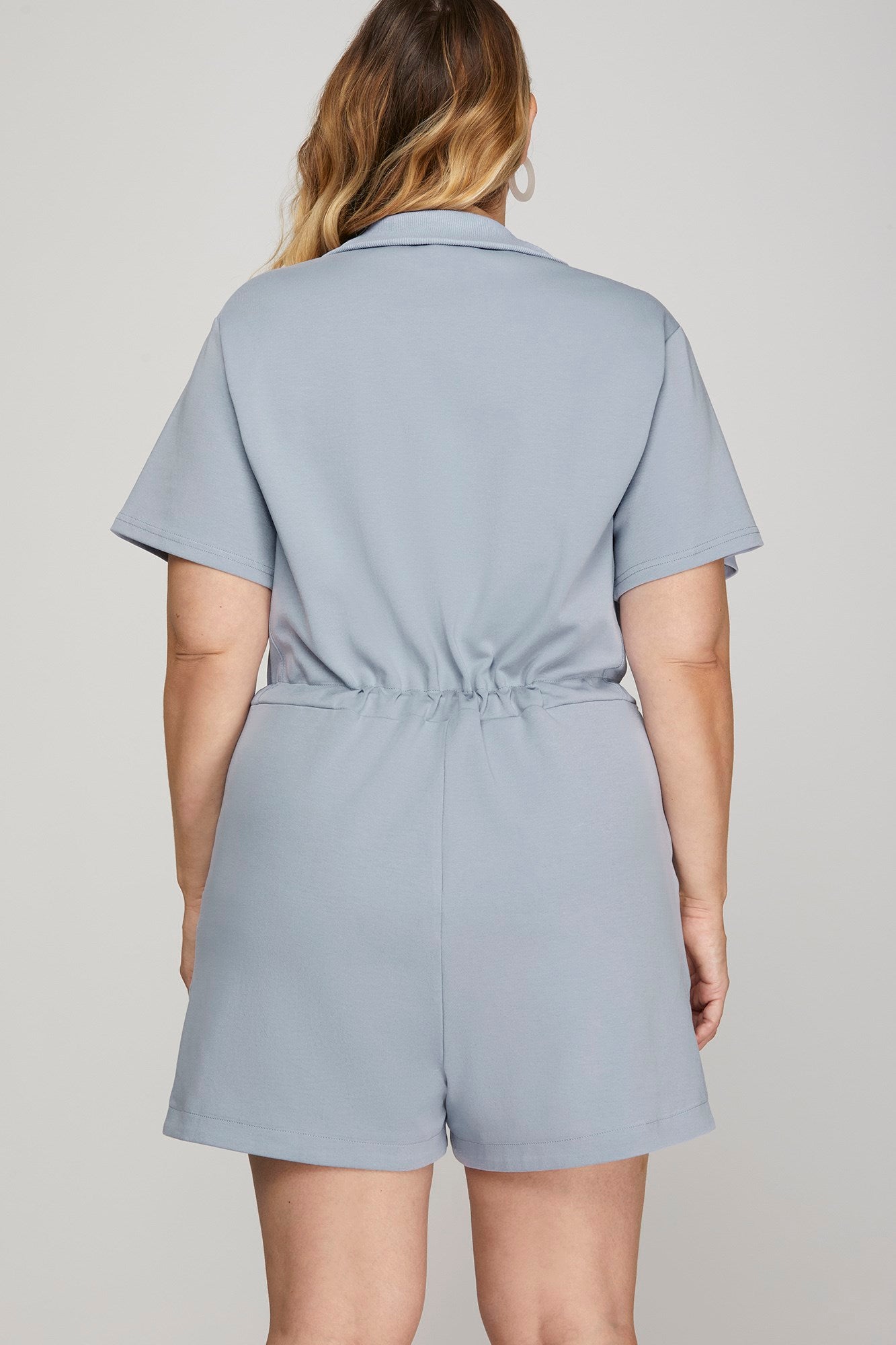 Plus Scuba Knit Romper