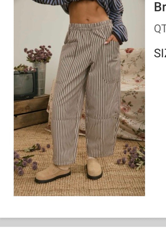 Striped Wide Leg Pants