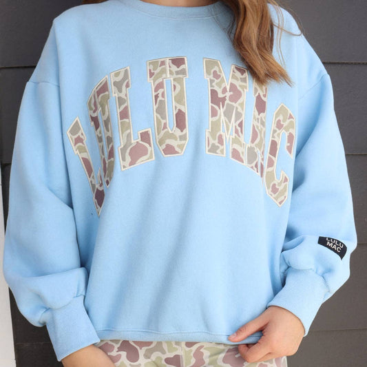 LULU MAC LIGHT BLUE SWEATSHIRT