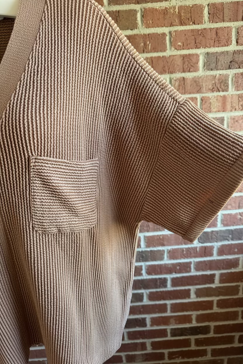 Plus raised ribbed top