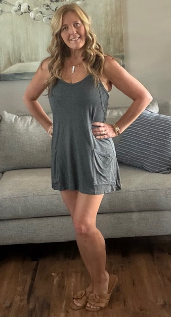 Spaghetti Strap Romper Dress