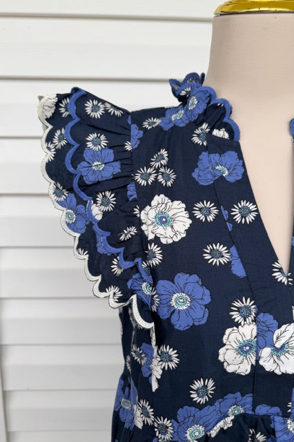 Floral Ruffle Blouse