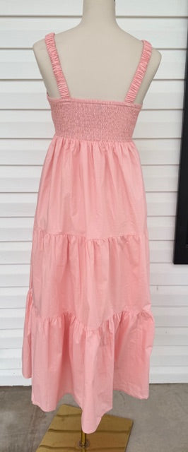 Pink Tiered Maxi Dress
