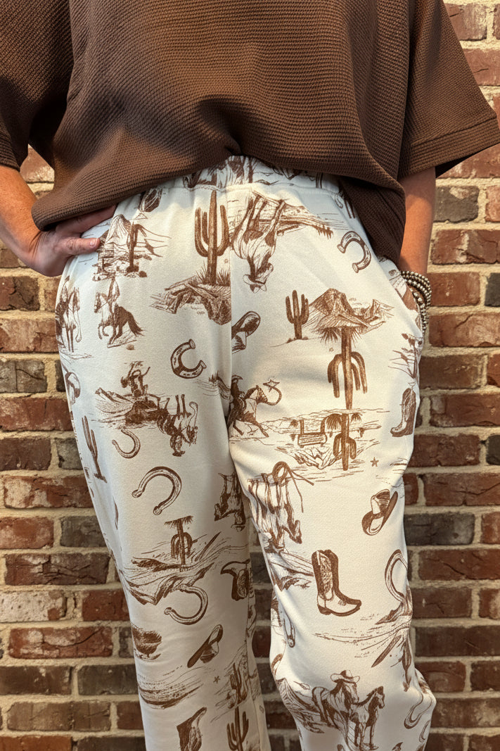 WESTERN PRINT JOGGERS