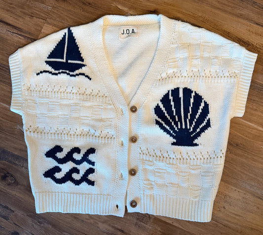 Marine Short Sleeve Sweater