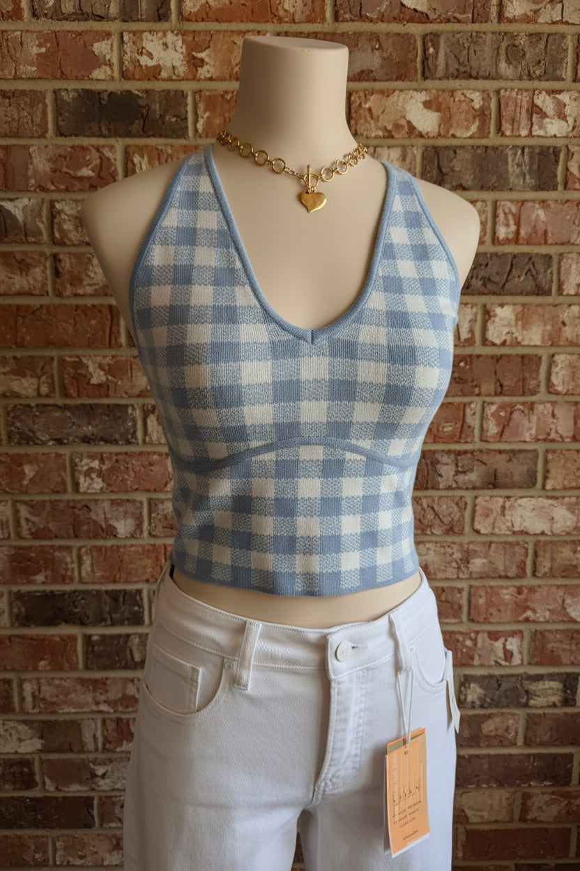 Gingham Crop Top