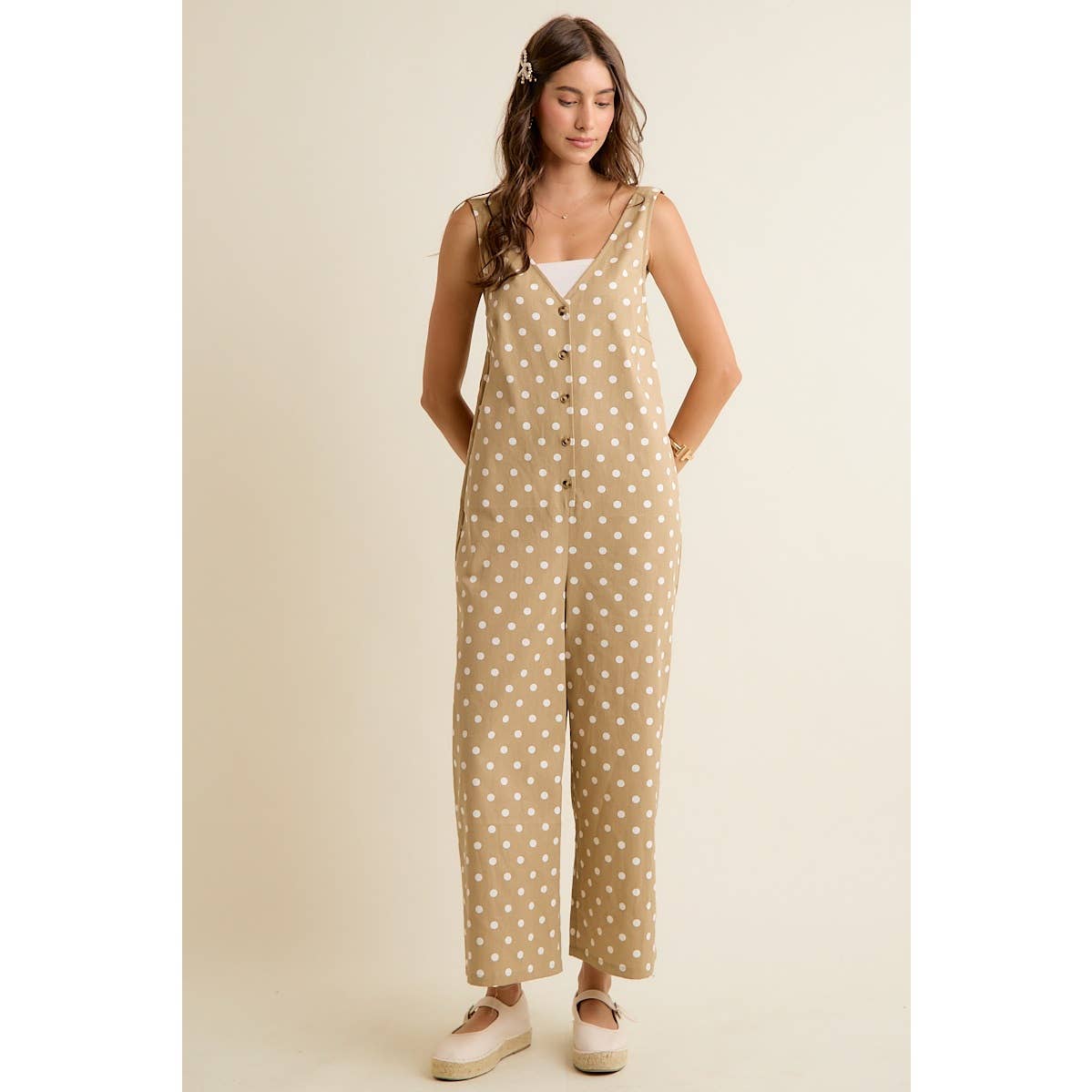 POLKA DOT JUMPSUIT OVERALLS