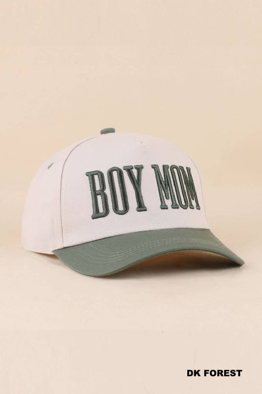 Boy Mom Two Tone Snapback Cap
