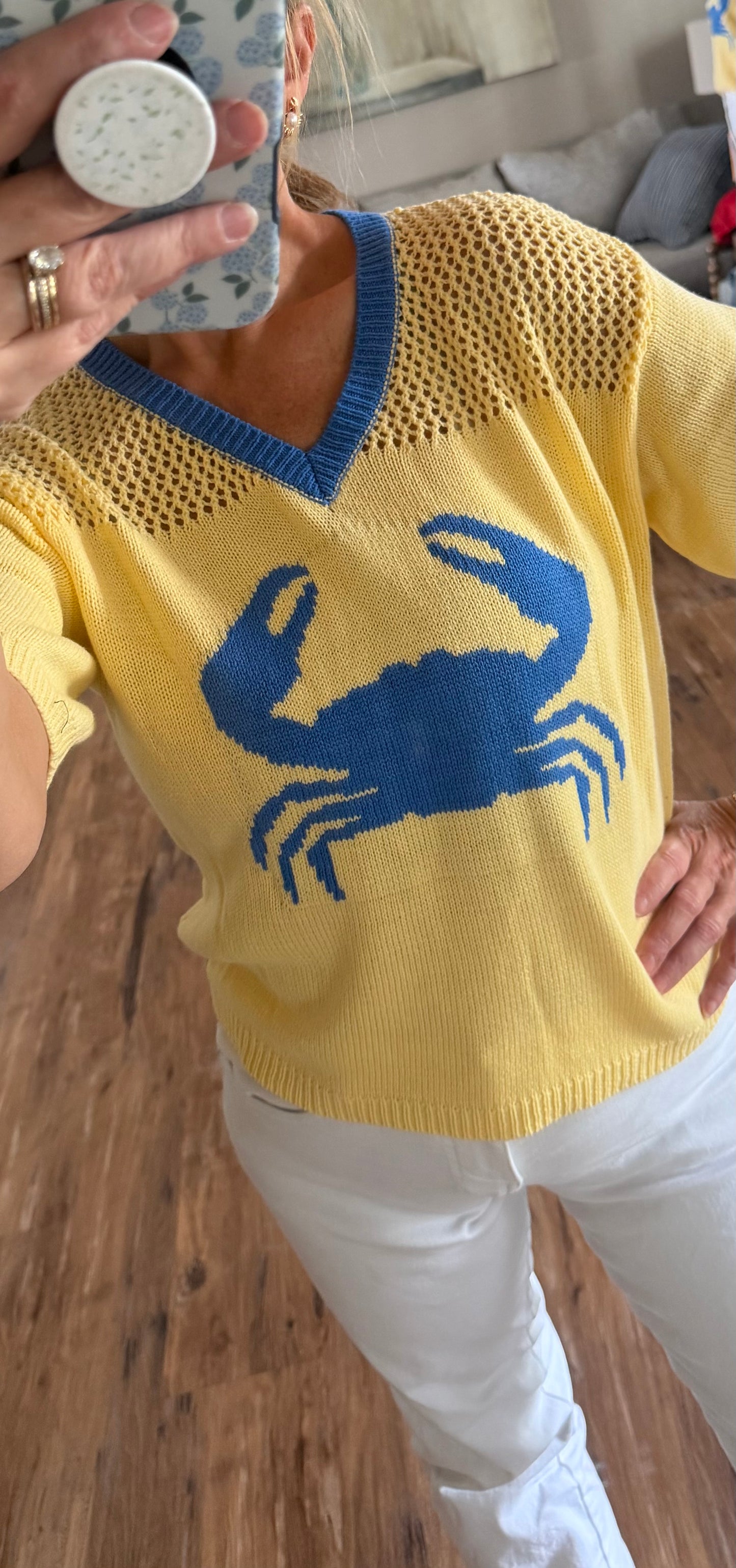 V-Neck Crab Top