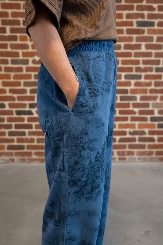 Vintage Landscape Corduroy Pants