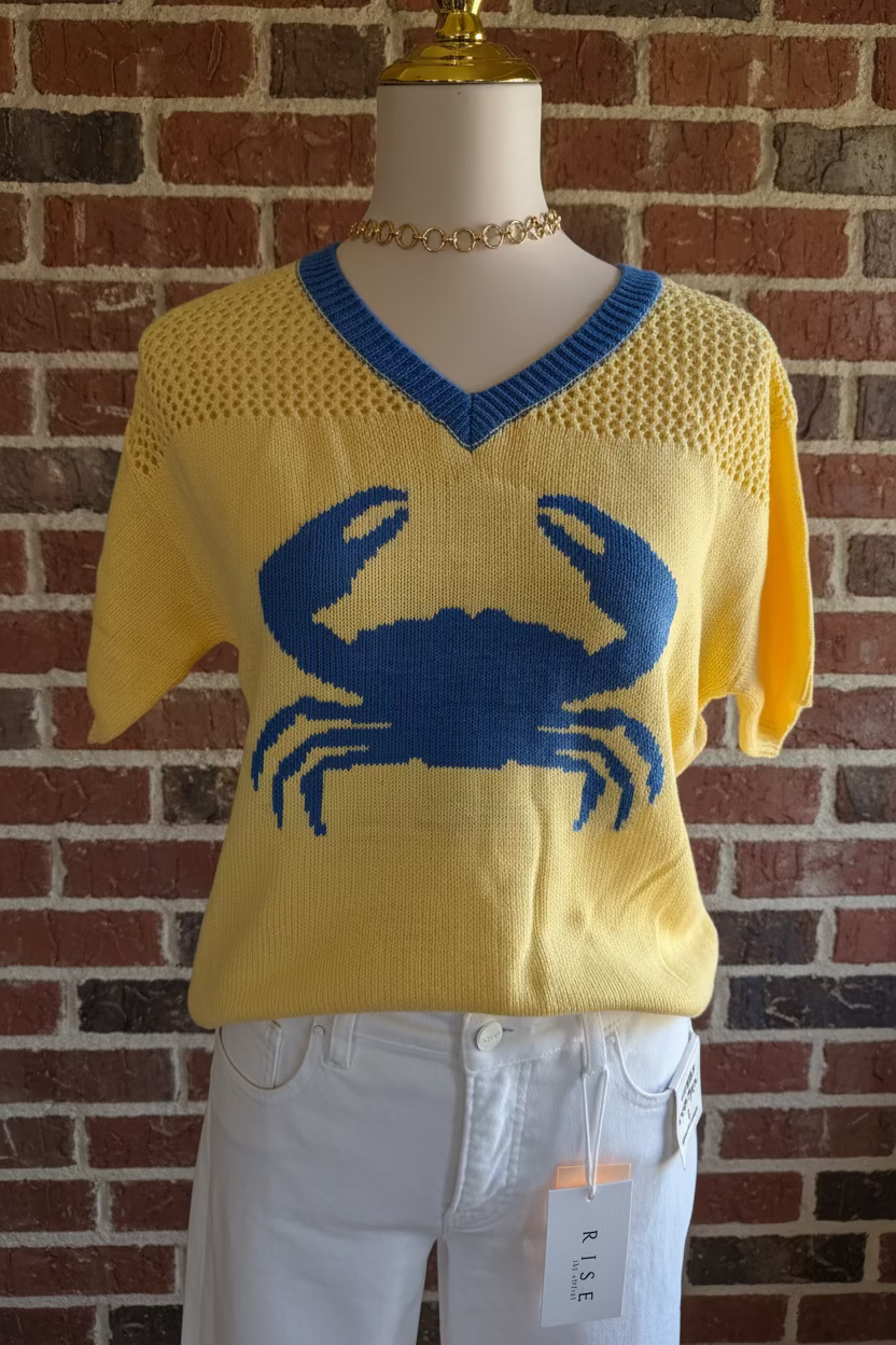 V-Neck Crab Top