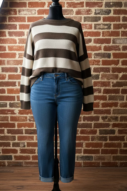 Plus size knit sweater