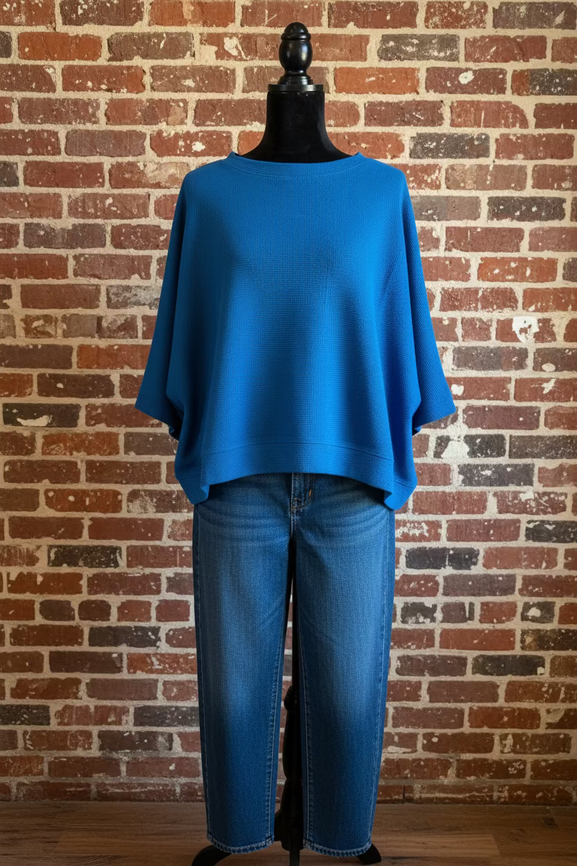 Plus Waffle Knit Top