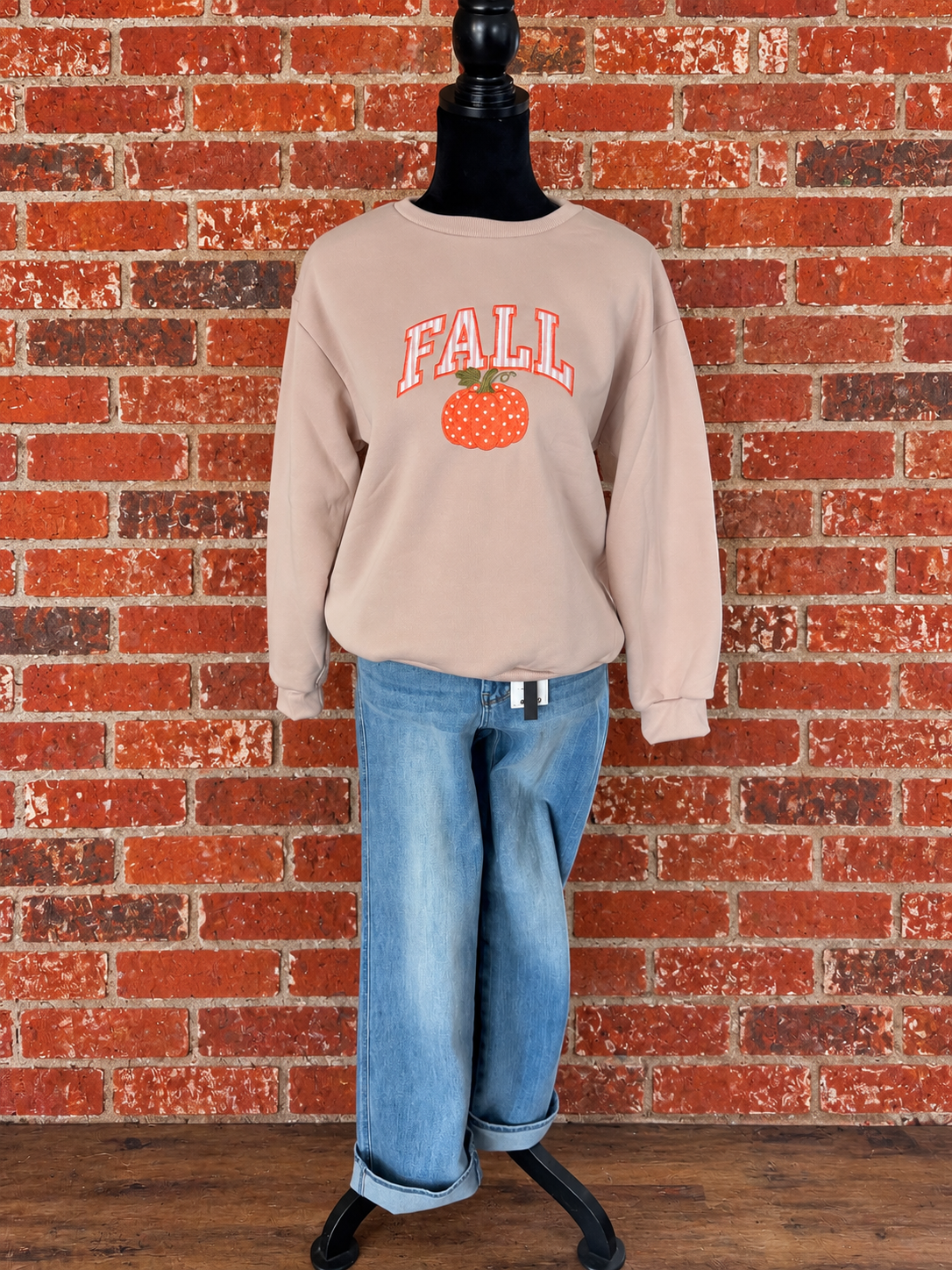 FALL embroidered crewneck