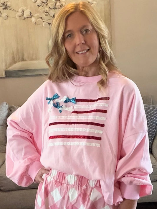 Ribbon Flag Sweatshirt