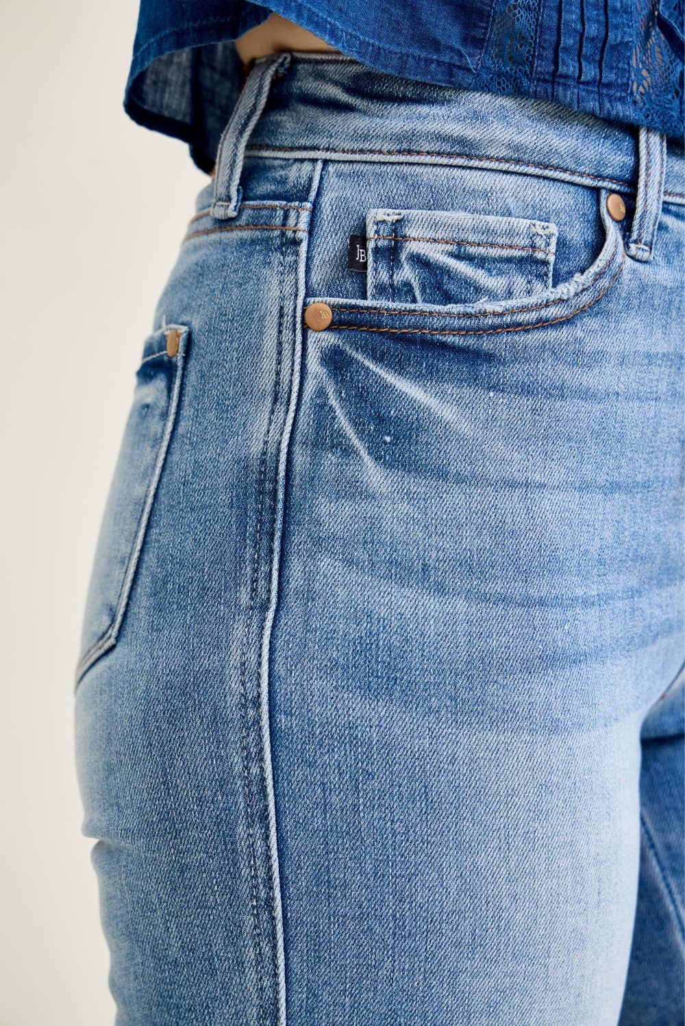 JUDY BLUE HW Tummy Control Straight Jeans