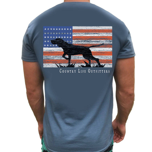 Pointer Dog Flag Tee