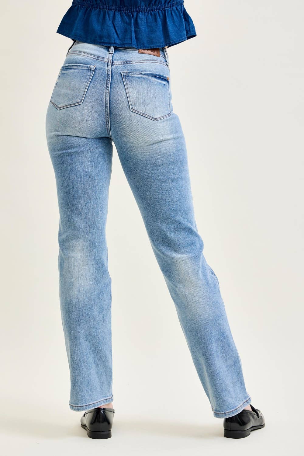 JUDY BLUE HW Tummy Control Straight Jeans