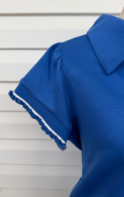 Ruffle Zip Top